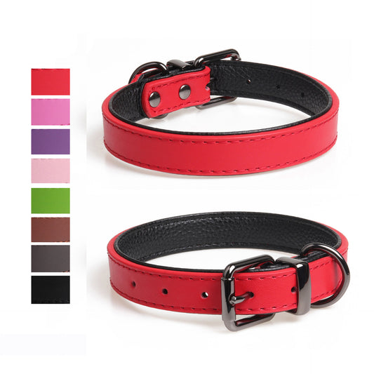 High-Quality and Soft Double Leather Collar